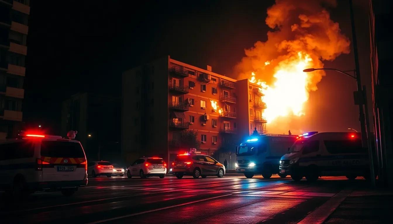 Incendio en Netanya Deja 11 Heridos, Dos en Estado Crítico: Rescate en Medio del Humo