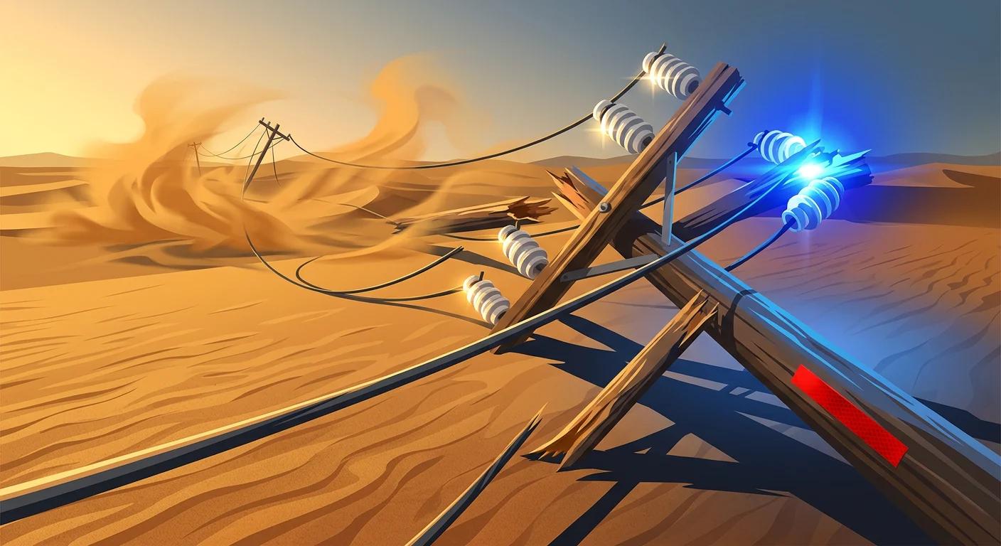 Clima extremo con vientos de 90 km/h afecta infraestructura en Néguev