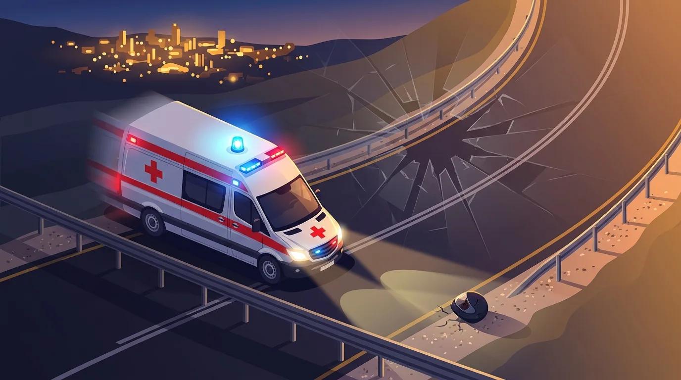 Motociclista de 18 años gravemente herido en accidente cerca de Haifa