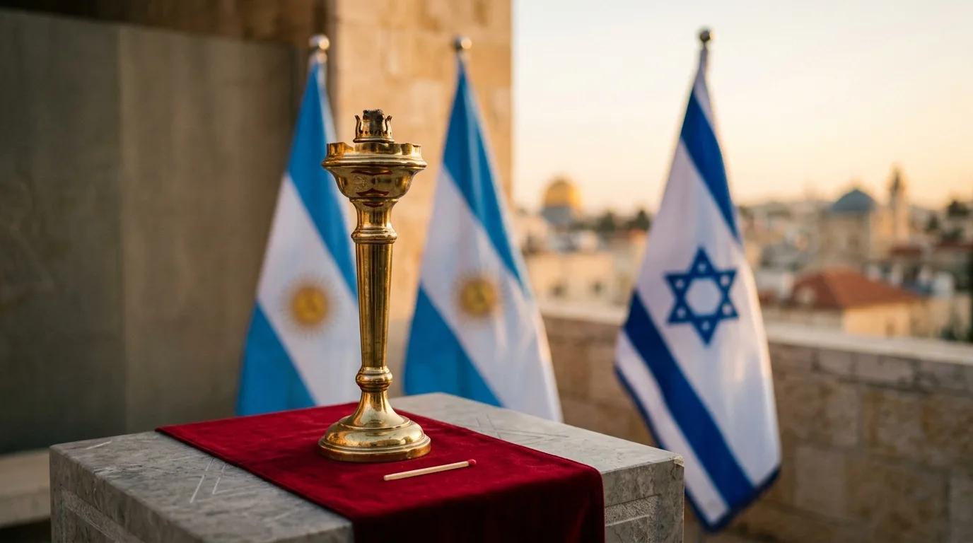 Milei será el primer líder extranjero en encender antorcha en Israel